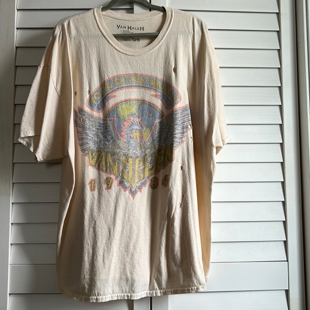 Oversized band tee